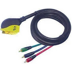 ΚΑΛΩΔΙΟ SCART ΣΕ 3 RCA RGB 1.5m CU OD10 ΜΑΥΡΟ BLS D&S