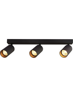 REDLED RP-Lytos Luce Φωτιστικό Deby 3 Μαύρο Σποτ οροφής με βραχίονα GU10/Alum