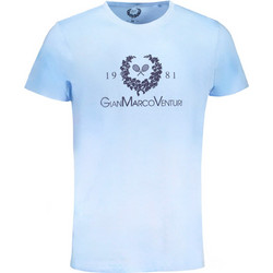 GIAN MARCO VENTURI MEN'S SHORT SLEEVED T-SHIRT BLUE Γαλάζιο