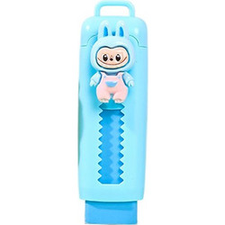 Γόμα Cartoon Pop Mart Cute Labubu Pushable Eraser Drawing Μπλε