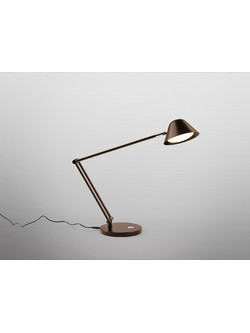 TAROS Επιτραπέζιο Φωτιστικό LED Dark Bronze - Ρυθμιζόμενο Καφέ Σκούρο Καφέ