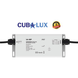 Cubalux RF-PUSH BUTTON RGBW/RGB/CCT/DIM CONTROLLER 4X5A 12/24VDC IP67 - Cubalux - 131130