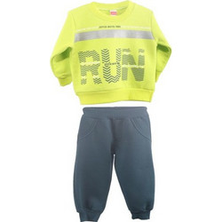 Joyce Παιδικό Σετ Φόρμας Navy Μπλε Lime 2362111