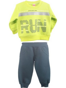 Joyce Παιδικό Σετ Φόρμας Navy Μπλε Lime 2362111