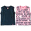 Joyce Σετ Παιδικά T-Shirt Αμάνικα Ροζ Navy Μπλε 13925