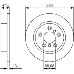 Bosch Δισκόπλακα - 0 986 479 D17