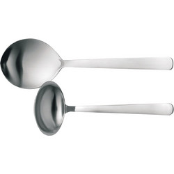 Fiskars - FunctionalForm Serving Cutlery 2 Pieces - Matt Steel