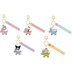 Sanrio Balloon Series Keychain with Hand Strap Hello Kitty and Friends Display (12)