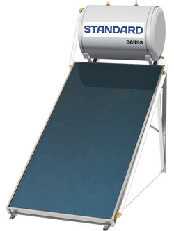 Standard Aelios CUS Ηλιακός Θερμοσίφωνας 120lt 1.5m² Glass Διπλής Ενέργειας