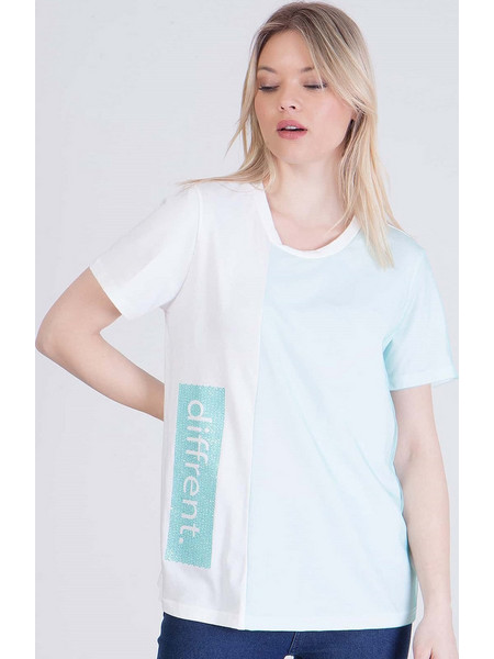 T-Shirt Με Γκλίτερ - Βεραμάν