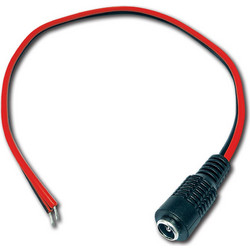 DC Καλώδιο τροφοδοσίας CV-PL-002 με βύσμα θηλυκό 5,5x2,1mm 0,3m - AMA-1-4-21