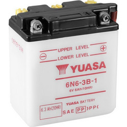 Yuasa Μπαταρία Μοτοσυκλέτας 6N6-3B-1 6Ah