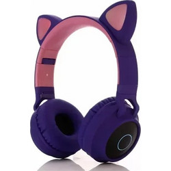 GJBY CA-028 Ασύρματα Bluetooth Ακουστικά On Ear Μωβ