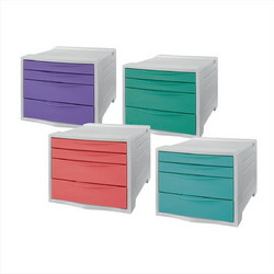 Esselte Συρταριέρα Πλαστική 4 Θέσεων 32.6x25cm Color Breeze - 626286