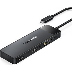 Lemorele TC94 Docking Station 10-σε-1 USB-C Hub με Triple Display (Dual HDMI + VGA) PD 100W, SD/TF & Audio για Laptop / MacBook / Surface