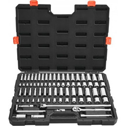 VEVOR Σετ Καρυδάκια 76 Τεμαχίων - 9.5mm Με Υποδοχή και Καρυδάκια, SAE και Μετρικά - CR-V Ατσάλι για Αυτοκινητιστικές Επισκευές TTJLBSZJTTJL0YDB1001V0