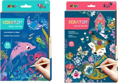 Avenir - Under the Sea + Secret Garden - A5 Scratch Book (Bundle)