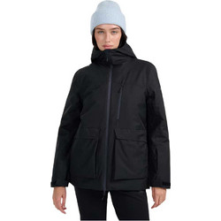 4F Γυναικείο Μπουφάν Χειμωνιάτικο Softshell Μακρύ Μαύρο 4FWAW25TTJAF0956-20S
