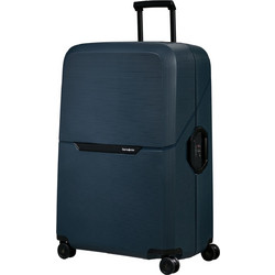 Samsonite Magnum Eco Βαλίτσα Μεγάλη 81x55x36cm με 4 Ρόδες Navy Μπλε