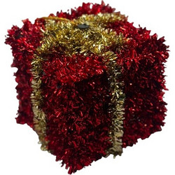 ΔΙΑΚΟΣΜΗΤΙΚΟ ΔΩΡΟ TINSEL ΚΟΚΚΙΝΟ 8,5cm