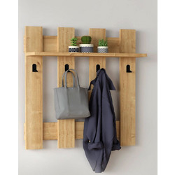 Κρεμάστρα τοίχου Carina Megapap χρώμα sapphire oak 70x18x70εκ