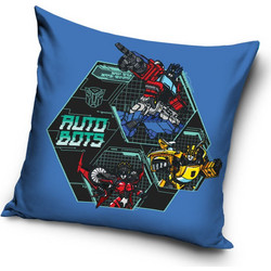 Transformers Autobots Blue decorative pillow cover 40x40 cm Velour