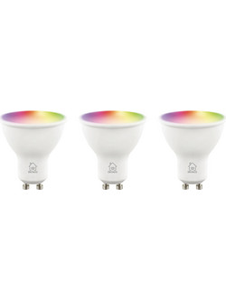 Deltaco Smart Home SH-LGU10RGB-3P Λάμπες LED GU10 WiFi RGB 5W Dimmable 3-Pack