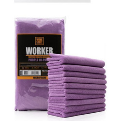 Work Stuff Worker Πανί Γυαλίσματος Μωβ 320gsm 40x40cm Σετ 10 Τεμ