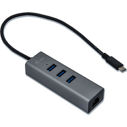 I-tec C31METALG3HUB USB Hub 3.0 USB-C με 4 Θύρες USB-A / Ethernet