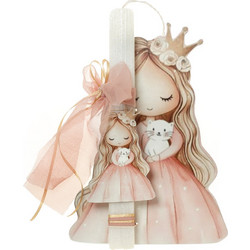 Bellissimo Λαμπάδα Sweet Princess & Kitten
