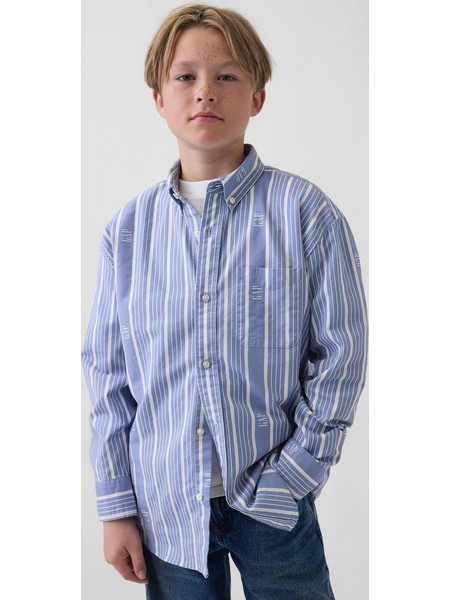 Παιδικό Relaxed Oxford Πουκάμισο shirting blue