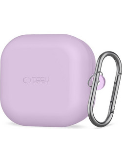 Tech-Protect Silicone Hook Case for Samsung Galaxy Buds 4 / 4 Pro - Purple