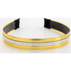 Novita Chic Geometric Στέκα Μαλλιών με Strass Χρυσό
