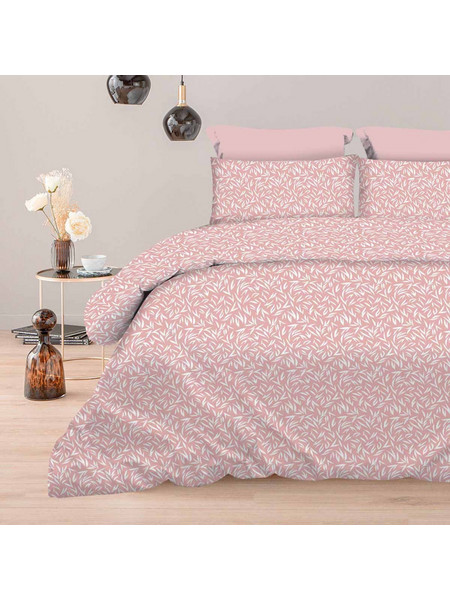 Παπλωματοθήκη Υπέρδιπλη (Σετ 230x250) Astron Italy Emelia Dusty Rose