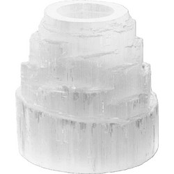 Κηροπήγιο για ρεσώ από κρύσταλλο Σεληνίτη Selenite Iceberg 10cm (800g)