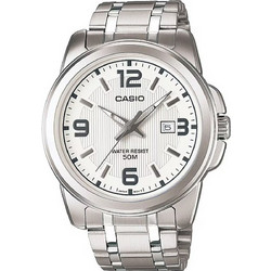 Casio Ανδρικό Ρολόι με Ασημί Μεταλλικό Μπρασελέ MTP-1314D-7A