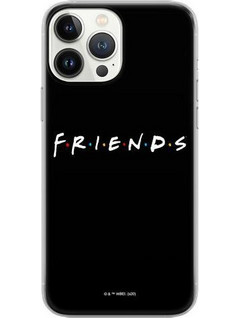 Θήκη Soft TPU Warner Bros Apple iPhone 15 Pro Friends 002 Full Print Μαύρο N64028