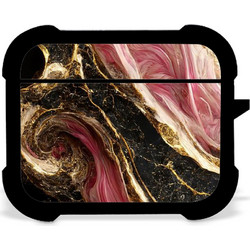 CUSTOM Marble Black-Pink - Airpods Pro
