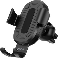 Universal Βάση Στήριξης Αεραγωγού Αυτοκινήτου Devia EA194 Gravity Sensor με Ασύρματη Φόρτιση 10W Μαύρο