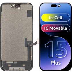 Μονάδα Οθόνης LCD ZY για Apple iPhone 15 Plus, Έκδοση In-Cell IC, Μαύρο