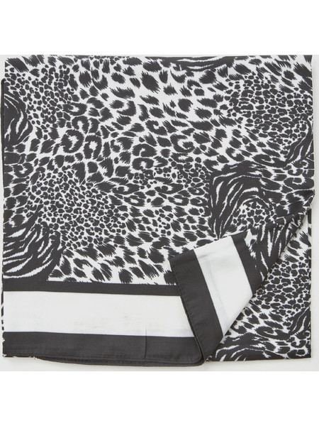 Verde Γυναικεία Εσάρπα 03-0002552 Animal Print Μαύρο