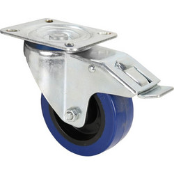 Adam Hall 372191 Μπλέ Ρόδα Με Φρένο 100mm Load 450Kg - Adam Hall