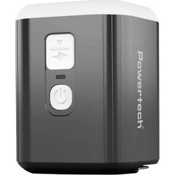 POWERTECH μίνι τρόμπα PT-1554 με φακό, 5W, επαναφορτιζόμενη, μαύρη