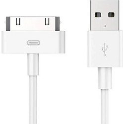 POWERTECH Καλώδιο USB 2.0 σε iPad & iPhone 4/4S CAB-U024, λευκό, 1m