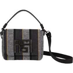 Ames Γυναικεία Τσάντα Χειρός Γκρι STRIPES-GREY