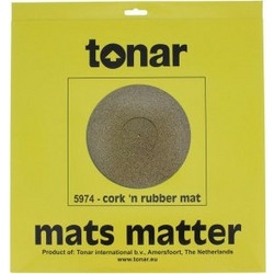 Tonar 5974 Cork/Rubber Turntable Mat