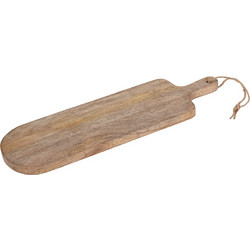 Ξύλινος Δίσκος Kοπής με λαβή Ξύλο 49x15x2.2cm -Mango Wood