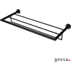Ράφι για πετσέτες με πετσετοκρεμάστρα NEMOX Geesa Black Matt