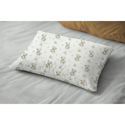 Μαξιλαροθήκη Παιδική 50x70 Newborn Bear 717 White-Grey Dimcol