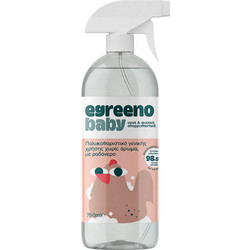 Egreeno Βρεφικό Πολυκαθαριστικό Spray Χωρίς Άρωμα με Ροδόνερο 750ml